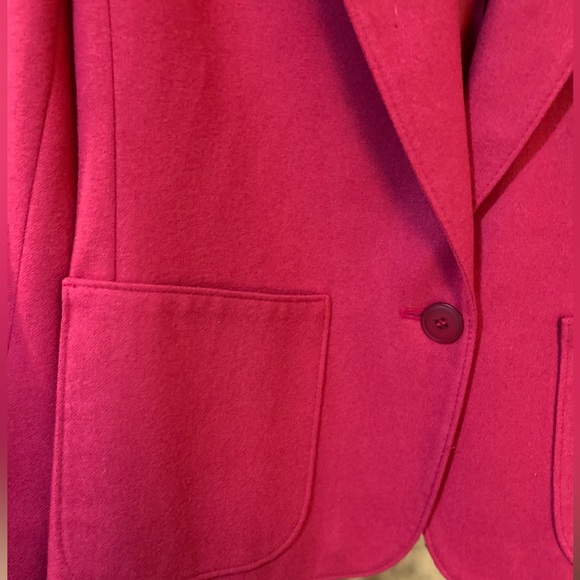 Vintage Hot Pink Wool Pendleton Blazer - Size 10 - Picture 3 of 6